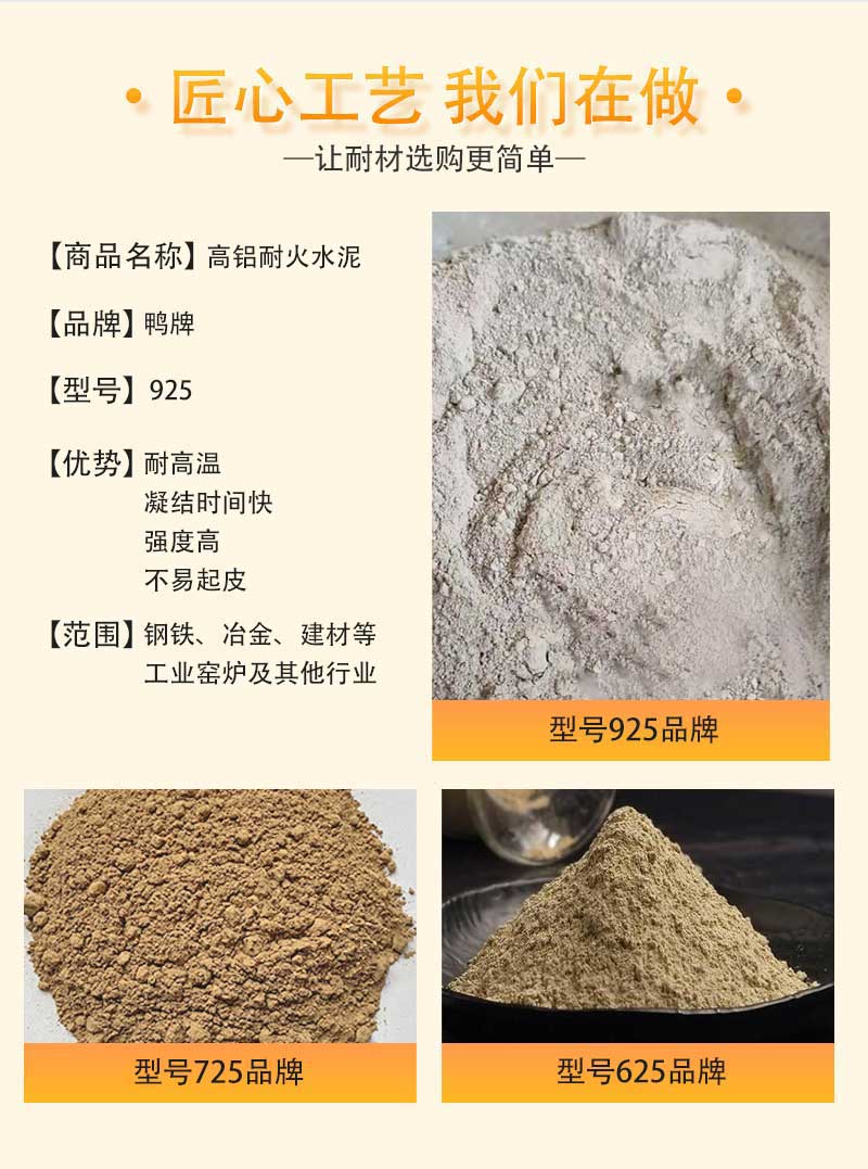 高鋁耐火水泥優勢